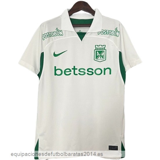 Nuevo Tailandia 2ª Camiseta Atletico Nacional 24/25 Blanco Baratas